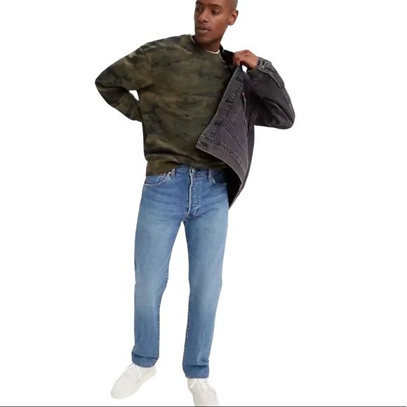 Levi’s 501® STRAIGHT FIT MEN'S JEANS Size W30X L30 - Picture 8 of 9